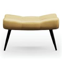 Kit Poltrona E Puff Para Sala De Estar Com Almofada E Pés Palito Lord Facto Dourado - Ibiza