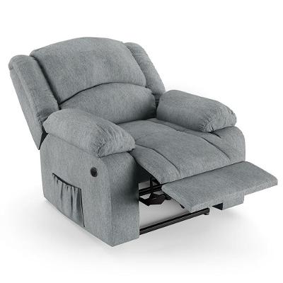 Poltrona Do Papai Reclinável Pietra Power Elétrica Massagem Fh9 Linho Cinza - Mpozenato