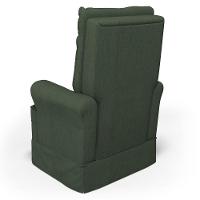 Poltrona De Amamentação E Descanso Com Balanço E Puff Laís G05 Linho Verde - Mpozenato - 6