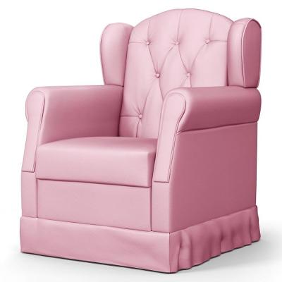 Poltrona De Amamentação Balanço Lucy P04 Sintético Rosa - Mpozenato