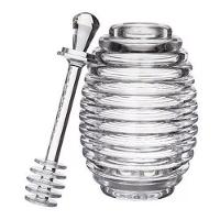 Meleira Colméia Porta Mel Com Dosador Acrílico Em Com Tampa - 2