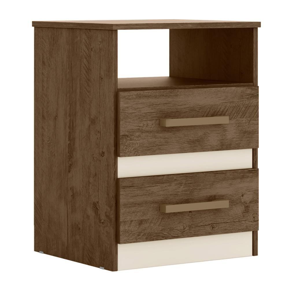 Mesa De Cabeceira Ares Flex M07 Castanho/avelã/baunilha - Mpozenato - 2