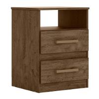 Mesa De Cabeceira Ares Flex M07 Castanho/avelã/baunilha - Mpozenato - 1