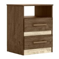 Mesa De Cabeceira Ares Flex M07 Castanho/avelã/baunilha - Mpozenato - 8