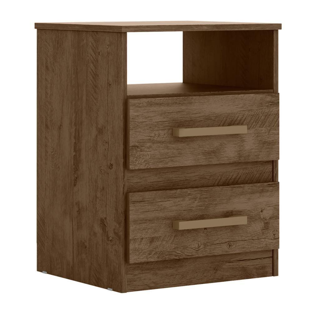 Mesa De Cabeceira Apolo Flex Castanho/avelã/baunilha - Moval - 1