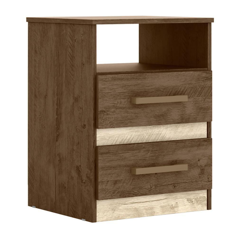 Mesa De Cabeceira Apolo Flex Castanho/avelã/baunilha - Moval - 8