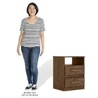 Mesa De Cabeceira Apolo Flex Castanho/avelã/baunilha - Moval - 5