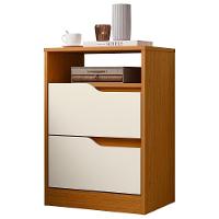 Mesa De Cabeceira Com Gavetas Kit 2 Sole Flex Cinamomo/off - Albatroz - 6