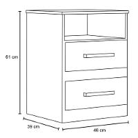 Mesa De Cabeceira Apolo Flex Branco/rosa/azul/lilás - Moval