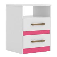 Mesa De Cabeceira Apolo Flex Branco/rosa/azul/lilás - Moval - 9