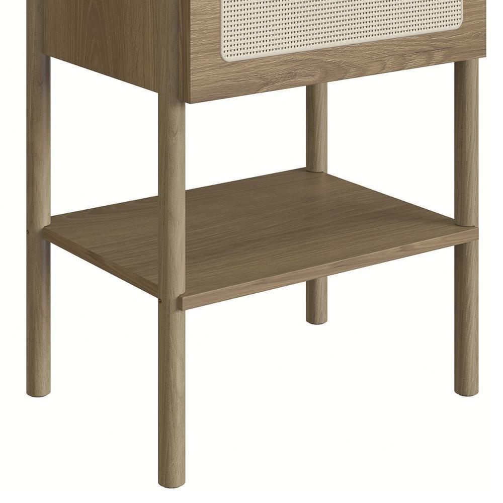 Mesa De Cabeceira Com 1 Gaveta Pés Madeira Arlo A10 Hanover - Mpozenato - 8