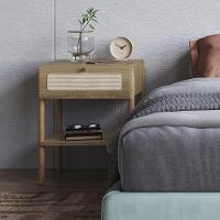 Mesa De Cabeceira Com 1 Gaveta Pés Madeira Arlo A10 Hanover - Mpozenato - 10