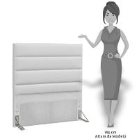 Cabeceira Cama Box Solteiro 90cm Greta Corano Branco E 1 Mesa De Cabeceira Flex Branco - Mpozenato - 3