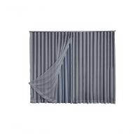 Cortina Blackout Com Voil 4,00x2,30 Para Trilho Suíço cinza - 1