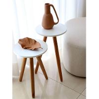 Mesa Lateral De Canto Tripé 60x35cm Branco - 3