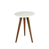 Mesa Lateral De Canto Tripé 50x35cm Branco - 1