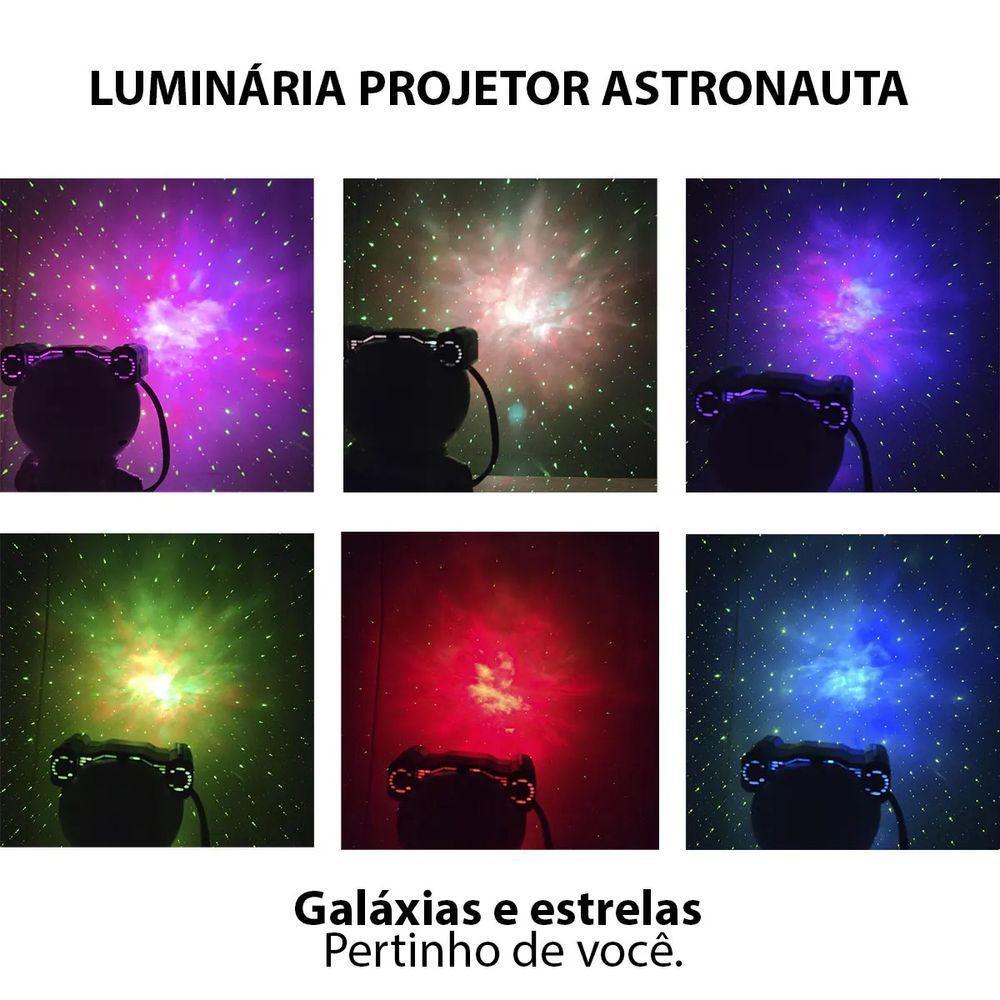 Projetor Led Astronauta Estrela Galaxia Nebulosa Decoraçao Espacial Quarto Sala Casa Usb Espaço Cosmico - 8