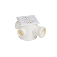 Caixa Sifonada Com Grelha Quadrada Branca 100 X 100 X 50 Mm - Krona - 1