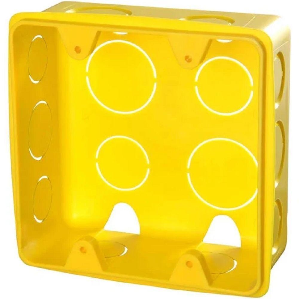 Caixa De Luz Amarela Para Eletroduto 4x4 (20 Unidades) - Krona - 4