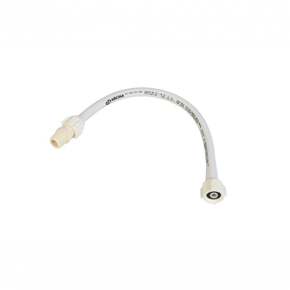 Engate Flexível Branco 1/2’’ X 100 Cm Para água Fria - Krona - 1