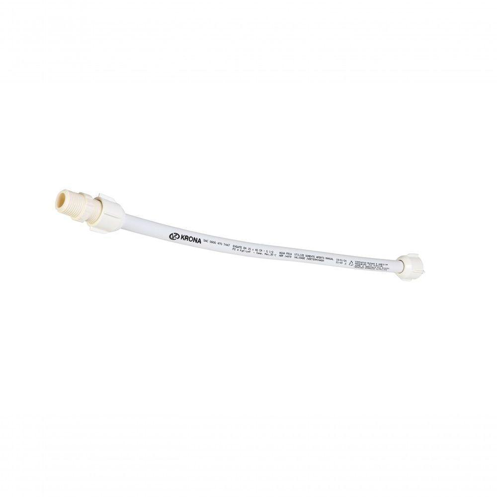 Engate Flexível Branco 1/2’’ X 100 Cm Para água Fria - Krona - 2