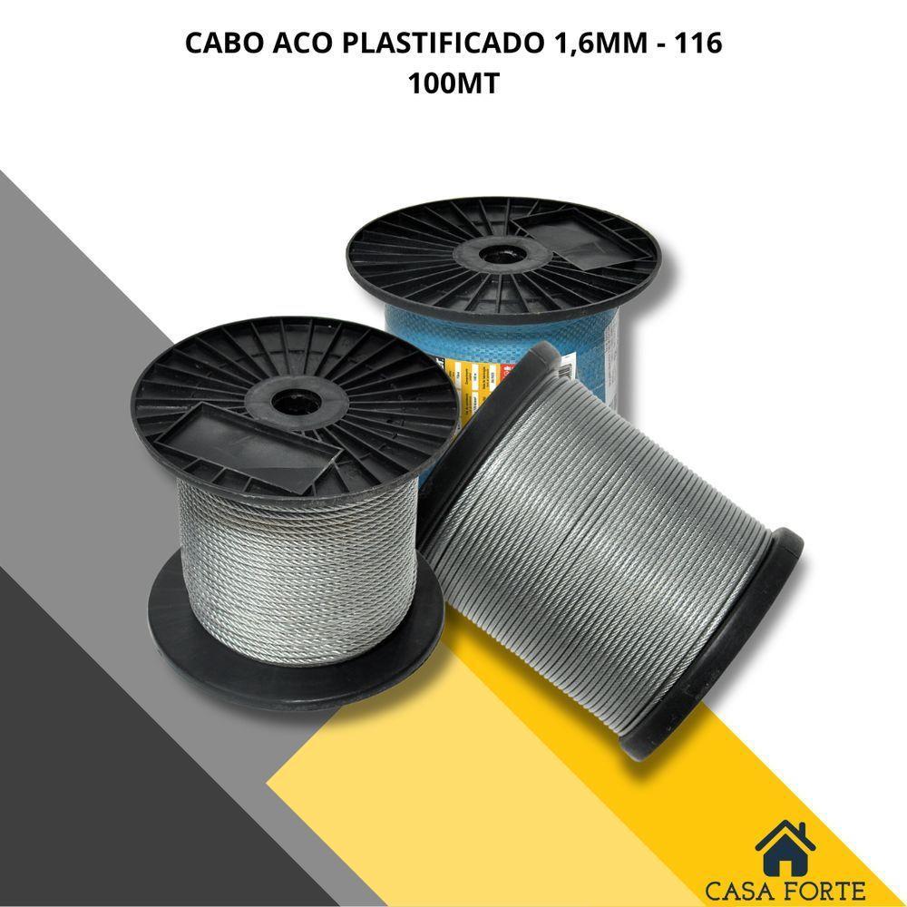 Cabo De Aço Galvanizado Plastificado 1/16 1,6mm 100 Metros - Vonder - 2
