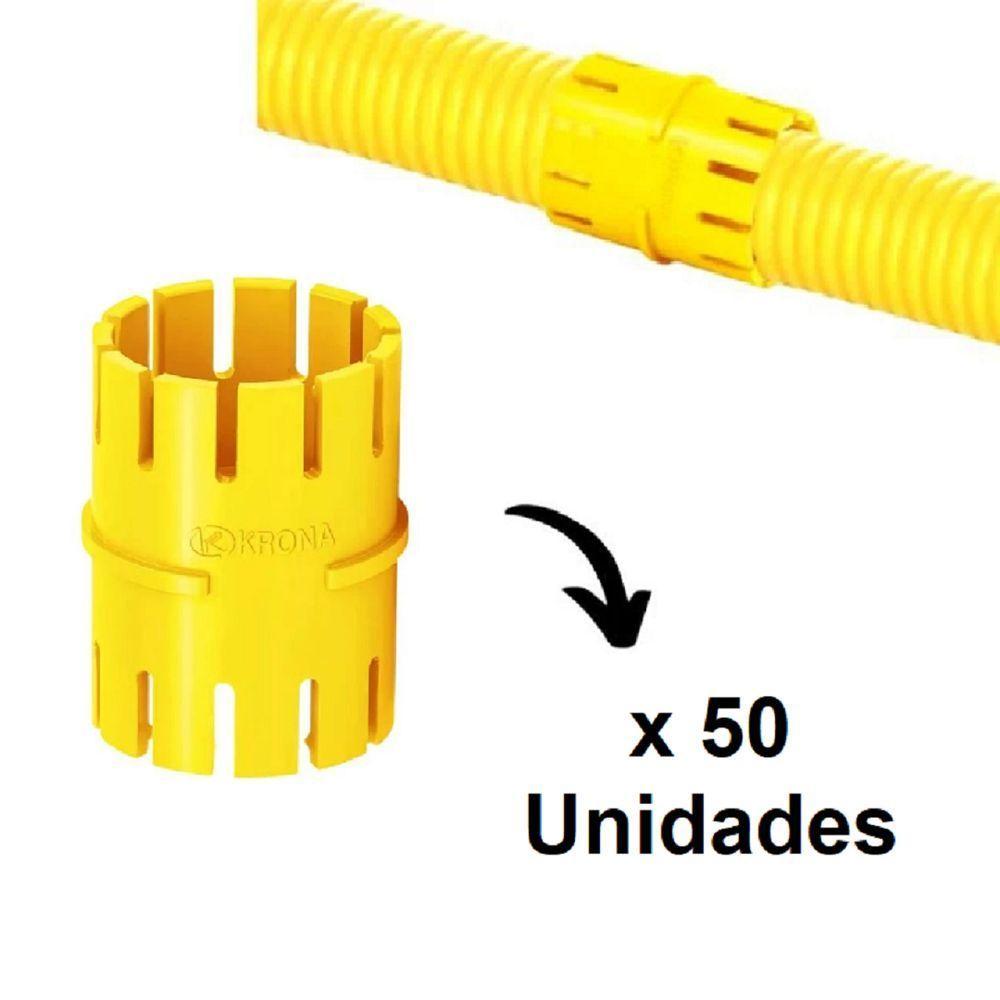 Luva De Pressão Para Eletroduto Corrugado Flexível 3/4 -(50 Pçs) Krona - 2