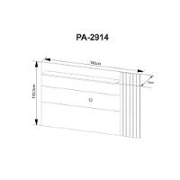 Estante P- Sala Até 65 Pol Pa2914-r1480 Ripado C- 2 Portas 160x102cm Natural-palha - Tecno Mobili - 7
