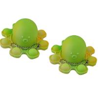 Fidget Toy Pop It Polvo Chaveiro Kit 2 Unidades Alivia Estresse Ansiedade Relaxante Mental - 5