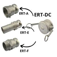 Engate Rápido Alumínio Acoplador Tampa Ert-dc 1.1/2 Pol- Camlock - 3