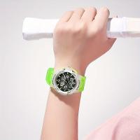 Relógio De Pulso Unissex De Moda, Com Display Duplo De Quartzo Cor Verde Claro - 3