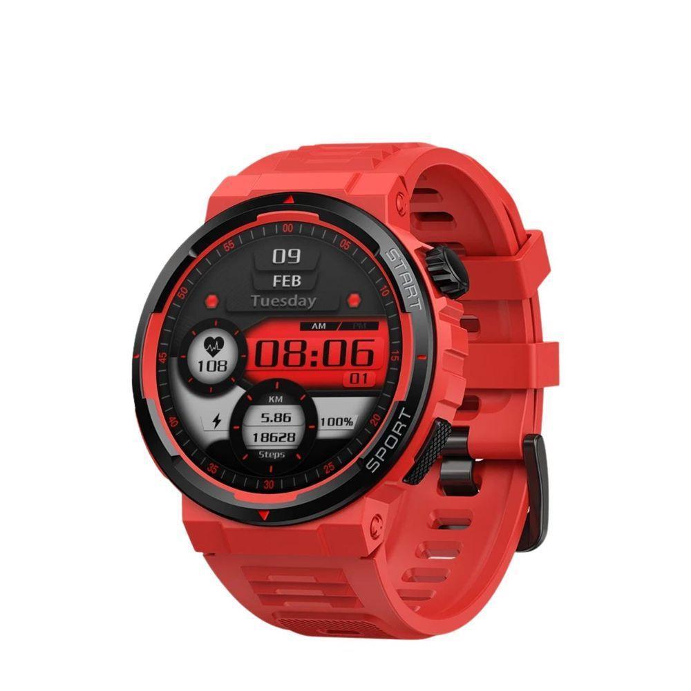 Relógio Zeblaze Com Display Amoled Para Homens, Amoled, Bluetooth Vermelho - 1