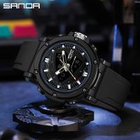 Relógio, Resistente à água 50m, Cronômetro, Relógio Despertador Preto - 4