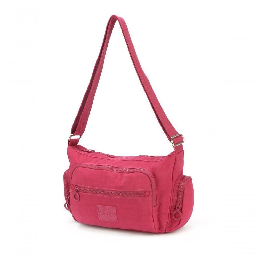 Bolsa Carteiro Pkt Moda Crinkle Up4you Pink - Unico Pink - 3