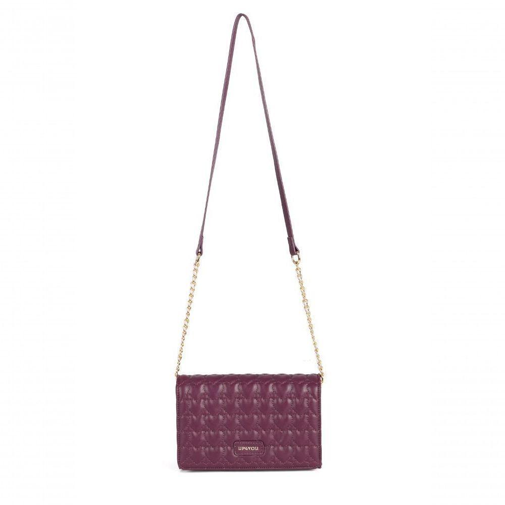 Bolsa Sintetica Ameixa - Un Roxo - 1