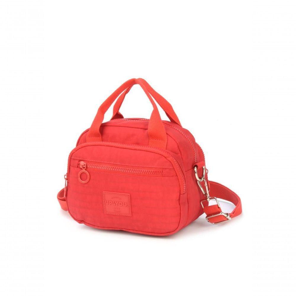 Bolsa Transv 3zps Moda Crinkle Up4you Vermelho - Unico Vermelho - 4