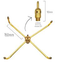Bico Efeito Giratório Para Fontes Chafarizes E Lagos Com Entrada Rosca 3/4" - 2