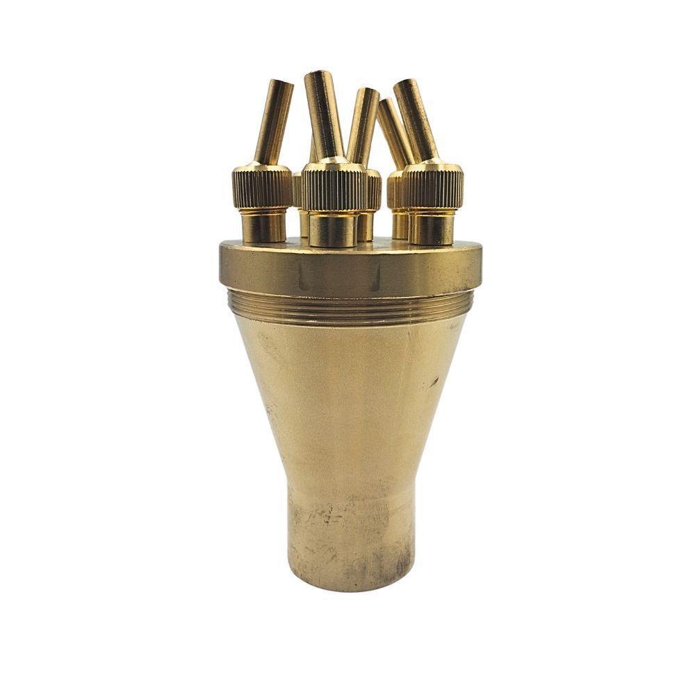 Bico Para Fontes Chafarizes E Lagos Direcionável Multijatos Com Entrada Rosca De 1" - 2