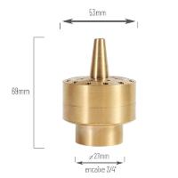 Bico Efeito Chuva Com Jato Central Para Fontes Chafarizes E Lagos Entrada Rosca De 3/4" - 2