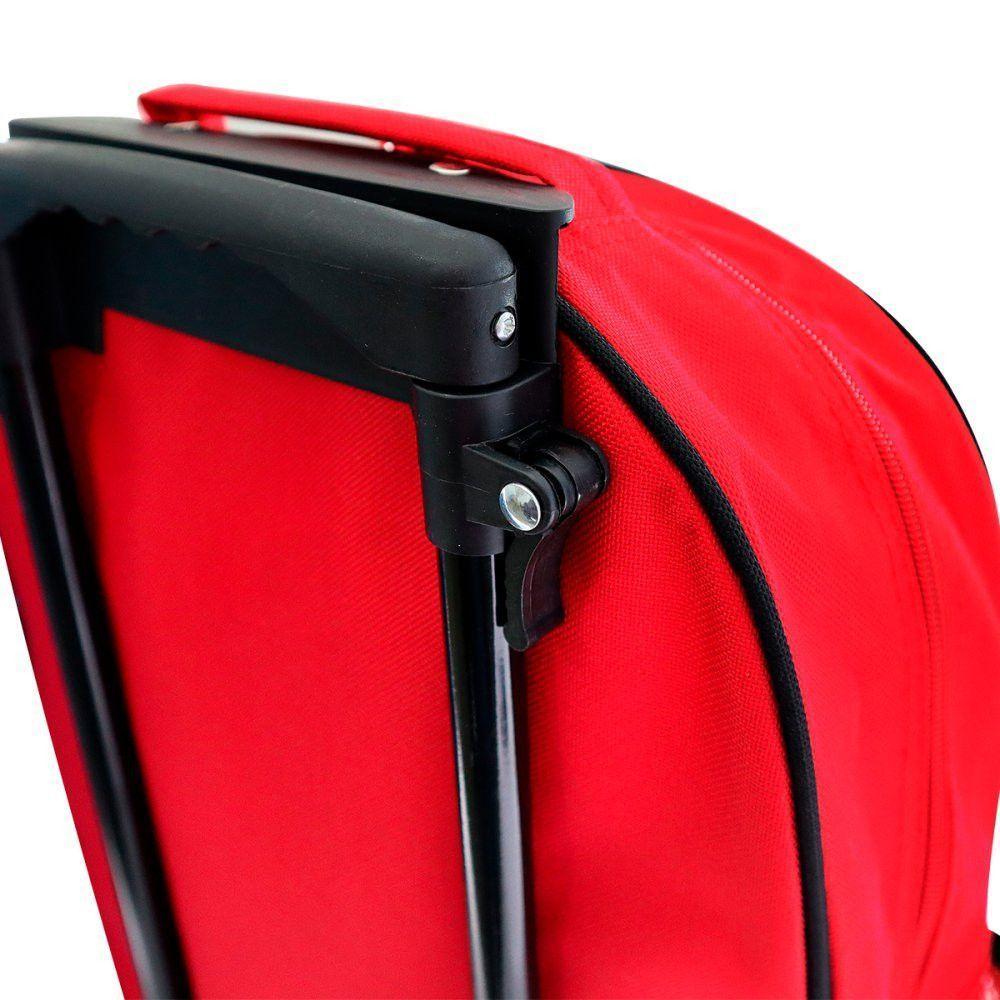 Kit Mochila Infantil Escolar Com 3 Peças Carrinho Vermelho - 3