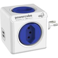 Adaptador Benjamim Múltiplo Com Usb Powercube Pwc-r5 Bivolt Elg [f002] - 1
