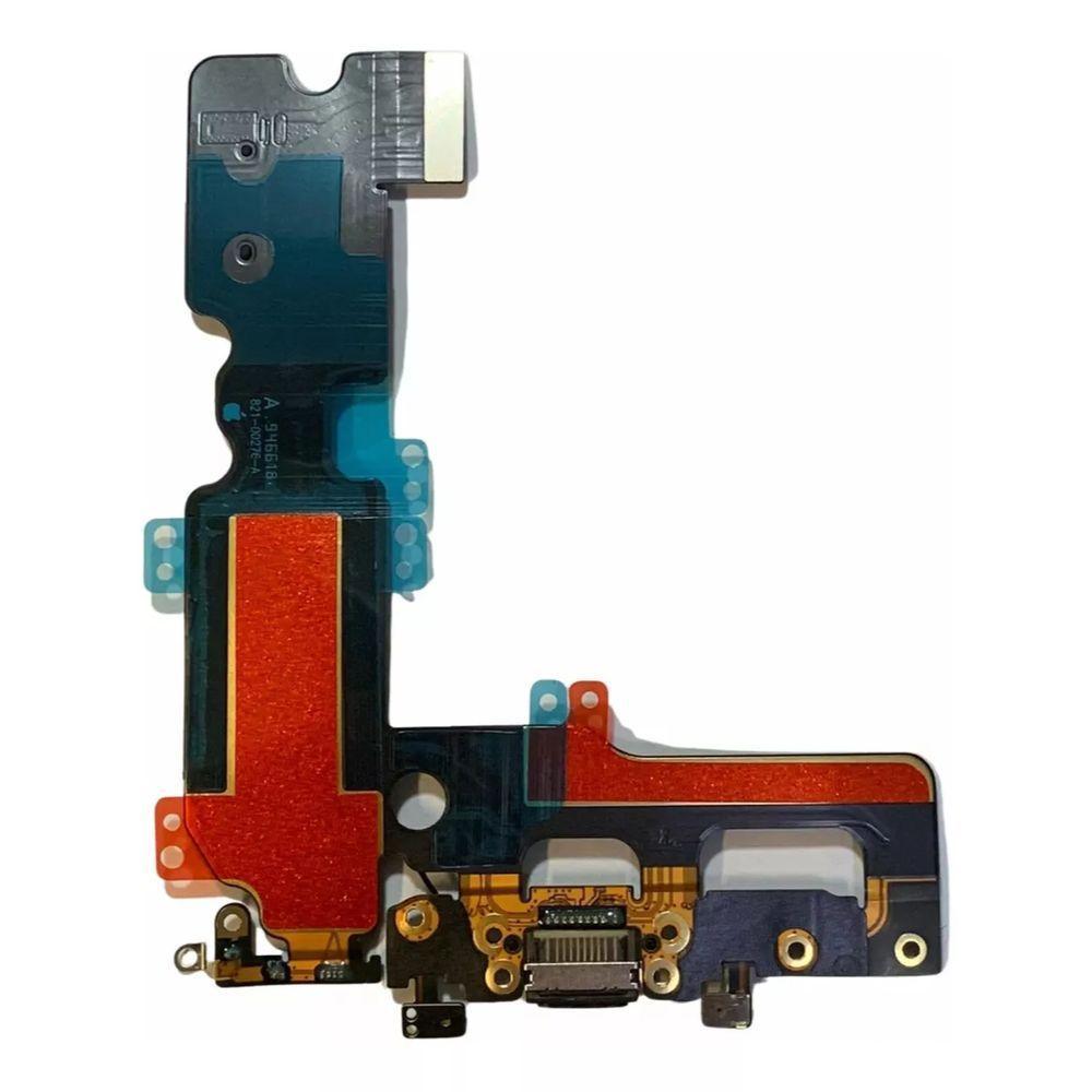 Conector De Carga Flex Placa Compativel Iphone 7 Plus Preta - 2