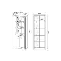 Escritório Completo 1 Mesa De Computador Me4107 + 1 Balcão Me4103 + 1 Estante Me4110 3 Peças Preto - 9