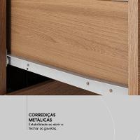 Guarda Roupa Casal 3 Portas E 6 Gavetas Arbo Amêndola Touch Off White