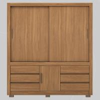 Guarda Roupa Casal 3 Portas E 6 Gavetas Arbo Amêndola Touch Off White - 9