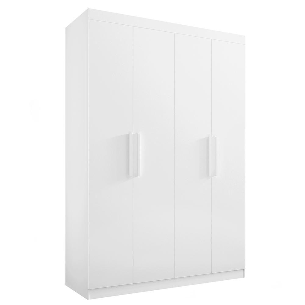 Guarda Roupa 4 Portas 3 Gavetas Colibri Plus D'doro Branco - 1