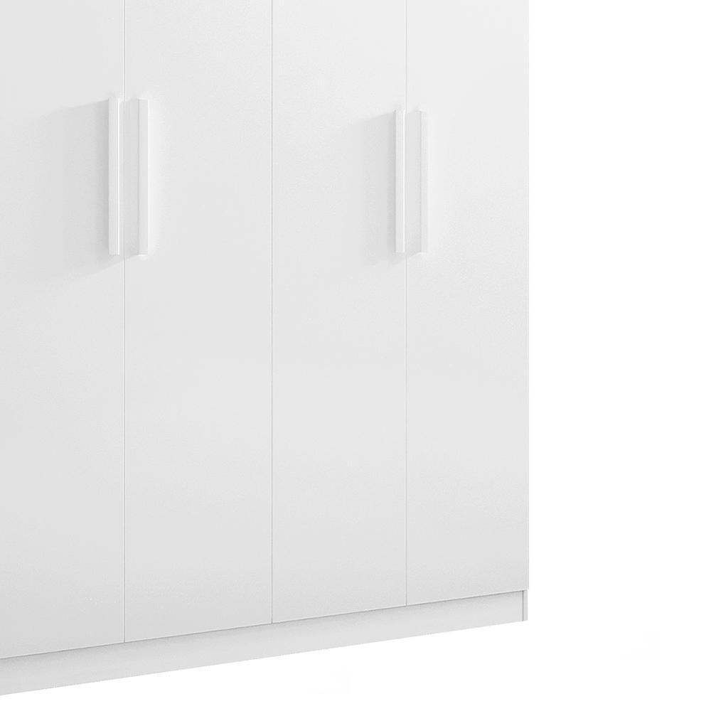 Guarda Roupa 4 Portas 3 Gavetas Colibri Plus D'doro Branco - 2