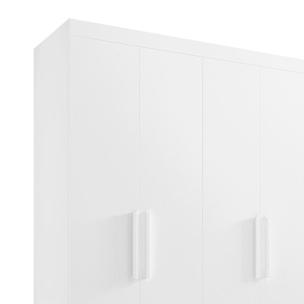 Guarda Roupa 4 Portas 3 Gavetas Colibri Plus D'doro Branco - 4