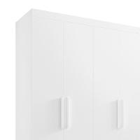 Guarda Roupa 4 Portas 3 Gavetas Colibri Plus D'doro Branco - 4
