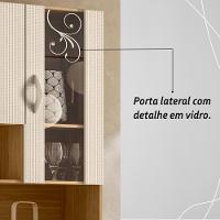 Armário De Cozinha Compacta Mdf 6 Portas Golden Plus Freijó Soft - 7